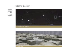 Tablet Screenshot of nadine-decker.com